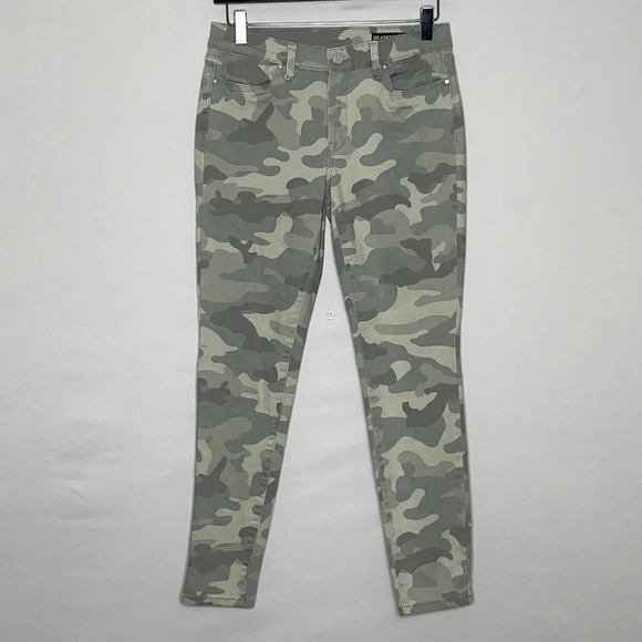 Blank NYC The Sullivan Camo Skinny Ankle Jeans in Light Green - Size 29 - Picture 2 of 9